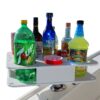 Docktail Bar Boat Caddy Organizer - Includes Rod Holder Mount | Portable Boat Table and Boat Bar, Marine Tables for Boats with Cup Holders, Boat Storage Accessories A - White 43 81wL7pqLEoL