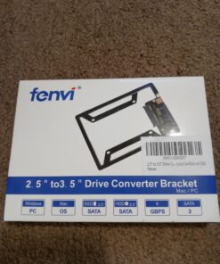 2.5" to 3.5" Drive Converter Internal Solid State SSD Card Hard Drive Bracket Adapter SATA SSD Enclosure Caddy Dock Desktop Mac PC 2.5 to 3.5 Mounting Hardrive for Samsung Crucial SanDisk ect SSD 17 81wLcxiV3GL