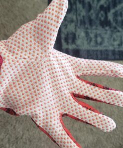 G & F 1852-3 Women Soft Jersey Garden Gloves, Women Work Gloves, 3-Pairs Green/Red/Blue per Pack 45 81wLeRGH0KL