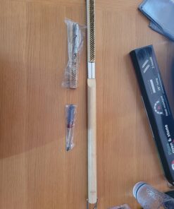 Senwosa 26” Pizza Oven Brush with Stone Scraper - Stainless Steel Bristles, Long Handle, Heat-Resistant - Compatible with Ooni Ovens - Includes Spare Head 46 81wME7xMlUL