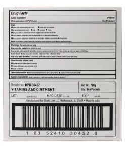 Medpride Vitamin A & D Skin Protectant Ointment| for Body Chaffing, Diaper Rash, Cuts, Dry-Cracked Hands/Feet/Face| 5g Packets, 144-Packets| Lanolin & Petrolatum Formula| for Men, Women & Baby Skin 0.17 Ounce (Pack of 144) 14 81wMH VDWeL
