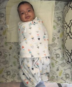 HALO Sleepsack Swaddle, 100% Cotton, Triangle Neutral, Multi, Small Multi Color Triangle Small (Pack of 1) 33 81wNcuMUYL