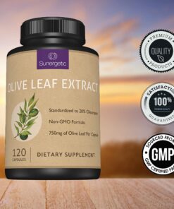 Premium Olive Leaf Extract Capsules – Standardized to 20% Oleuropein – Super Strength Olive Leaf Exact Supplement Supports Immune System & Cardiovascular Health – 750mg Per Capsule – 120 Capsules 14 81wPCNtZVoL