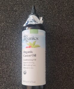 Sky Organics Organic Castor Oil (16 oz), USDA Certified Organic, 100% Pure, Cold Pressed, Hexane Free, Boost Hair Growth, Use with Castor Oil Pack, Includes Exclusive EBOOK Unscented 16 Fl Oz (Pack of 1) 34 81wRjo4xUSL