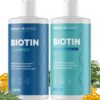 Volumizing Biotin Shampoo and Conditioner Set - Sulfate Free Shampoo and Conditioner for Dry Damaged Hair Care - Thinning Hair Shampoo and Conditioner with Nourishing Biotin and Rosemary Oil (8oz) 8.00 Fl Oz (Pack of 2) 80 81wS5Wt HgL