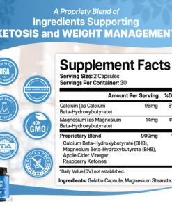 Keto BHB Exogenous Ketones for Men & Women - Keto Supplements for Mental Clarity & Focus - Keto Burn - Keto Fat Burner - Keto Pills Carb-Free Energy for Muscle - Key to Keto Diet - Ketosis Support 26 81wVqmVcyHL