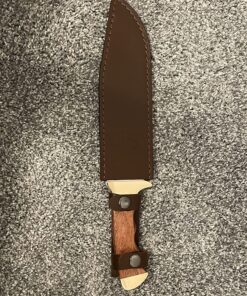 Mossy Oak 14-inch Bowie Knife, Full-tang Fixed Blade, Wood Handle Hunting Knife with Leather Sheath for Camping, Hiking, Survival 58 81wWwkOCbLL