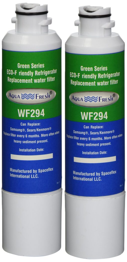 Aqua Fresh DA29-00020B Samsung Water Filter for Refrigerator Replacement for DA29-00020A/B, Haf-Cin/Exp, DA29-00020B-1, RF25HMEDBSR, RF28HMEDBSR, RS25J500DSR, RF263BEAESR (2 Pack)