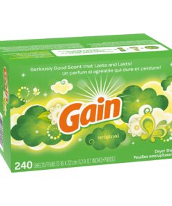 Gain Dryer Sheets Laundry Fabric Softener, Original Scent, 240 Count 34 81wYwZVJqfS