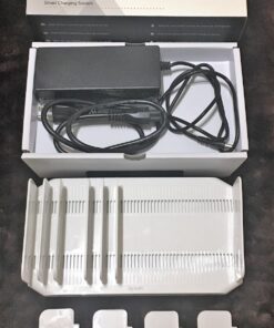 Alxum iPad Charging Station for Multiple Devices, 96W 10 Port Cell Phone Charging Station Organizer,USB Fast Charger Dock Compatible w iPad/iPhone/Android/Kindle/Fire/Kindle Tablet, UL Certified,White 62 81wZ43YSboL