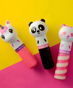 Lip Smacker Lippy Pals Flavored Lip Balm | Unicorn, Bunny, Llama | Clear Matte | for Kids Stocking Stuffer Christmas Gift | Set of 3 Foxy Apple / Hoppy Carrot Cake / Straw-Ma Llama Berry 0.28 13 81waXjUBqL