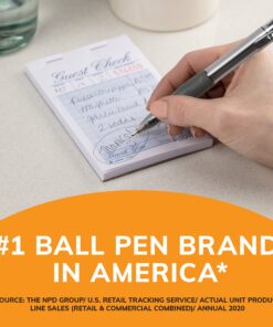 BIC VLG11-BLUE Velocity Retractable Ballpoint Pen, Refillable, Medium Point (1.0 mm), Blue, 12-Count 12 81waszB9RSL