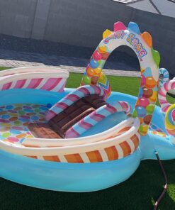INTEX 57149EP Candy Zone Inflatable Swim Play Center: with Splash Pool and Waterslide – 116" x 75" x 51" 36 81wbWQ1u31L