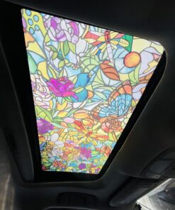 d-c-fix Window Privacy Film Tulia Stained Glass Self-Adhesive Two Way Day and Night Decorative Vinyl Covering for Home Door Bathroom Decal Sticker 17.7" x 78.7" 37 81wbyrvsufL