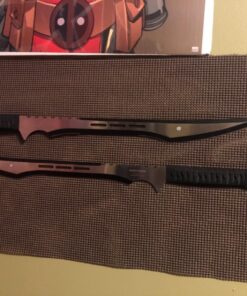 Tactical Master 27" Twin Tactical Machete 2 Pcs Set, Ninja Sword, Full Tang Katana Twin Sword. for Collection, Gift, Camping, Outdoor Sports Black 17 81wc8eUwcLL