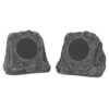 it.innovative technology Outdoor Rock Speaker Pair - Wireless Bluetooth Speakers for Garden, Patio, Waterproof Design, Built for all Seasons, Rechargeable Battery, Wireless Music Streaming, Charcoal Rock Speakers 22 81wckOE 1LL