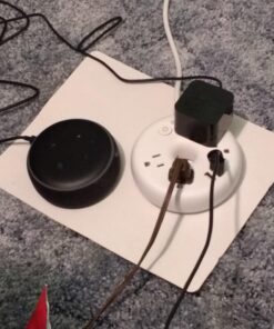 White Extension Cord 15 Feet, NTONPOWER Flat Plug Long Extension Cord, Circuit Breaker, 4 Outlet Nightstand Charging Station, Compact for Home Office Bedside Dorm Essentials 15FT 18 81wcwLusnXL