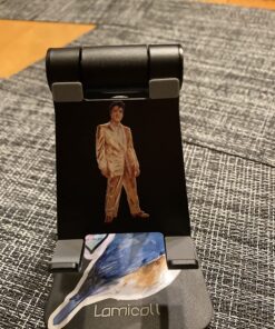 Lamicall Adjustable Cell Phone Stand, Desk Phone Holder, Cradle, Dock, Compatible with iPhone 15, 14, Plus, Pro, Pro Max, 13 12 X XS,4-8" Phones, Office Accessories, All Android Smartphone, Black 53 81wdChGWupL