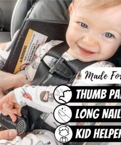 UnbuckleMe Car Seat Buckle Release Tool - Easy Opener Aid for Arthritis, Long Nails, Older Kids - Button Pusher for Infant, Toddler, Convertible 5 pt Harness car Seats - As Seen on Shark Tank (Aqua) Aqua Blue 20 81wdKn7H7RL