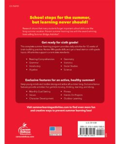 Summer Bridge Activities 5th to 6th Grade Workbooks, Math, Reading Comprehension, Writing, Science, Social Studies, Fitness Summer Learning, 6th Grade Workbooks All Subjects With Flash Cards 15 81wdwhTC L
