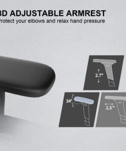 SIHOO M57 Ergonomic Office Chair with 3 Way Armrests Lumbar Support and Adjustable Headrest High Back Tilt Function Black 26 81wdzLkwjAL 1