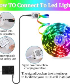 QZYL LED Lights for Bedroom, 25FT RGB LED Strip Lights with 44 Keys IR Remote, Smart LED Light Strip with Adhesive Backing Adjustable Brightness App Control for Bedroom Party Decoration 25 FT 14 81wf55f3PPL
