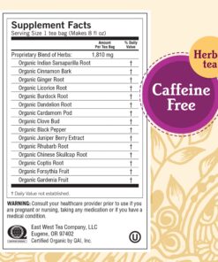 Yogi Tea - DeTox Tea (6 Pack) - Healthy Cleansing Formula with Traditional Ayurvedic Herbs - Supports Digestion and Circulation - Caffeine Free - 96 Organic Herbal Tea Bags 18 81wfHuFWBeL