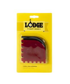 Alternative view of Lodge SCRAPERGPK Durable Grill Pan Scrapers, Red and Black, 8.25 x 4.625 x.5, 2-Pack