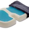 TravelMate Gel-Enhanced Memory Foam Seat Cushion – Perfect for Office Chair & Car Seat Cushion – Helps Relief from Tailbone Pain – Reduce Pressure on Coccyx & Hip – Non-Slip Washable Cover 39 81wg6vM8mlL