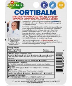 Dr. Dan's Cortibalm - 1 Pack - for Dry Cracked Lips - Healing Lip Balm for Severely Chapped Lips - Designed for Men, Women and Children 0.14 Ounce (Pack of 1) 19 81wgKMUttL
