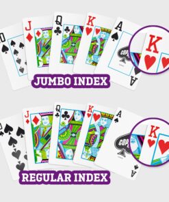 Copag 1546 Design 100% Plastic Playing Cards, Poker Size Black/Gold (Jumbo Index, 1 Set) Jumbo Index 25 81wgYqIGuAL 1
