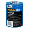 Scotch Painter's Tape Original Multi-Surface Painter's Tape, 1.88 Inches x 60 Yards, 3 Rolls, Blue, Paint Tape Protects Surfaces and Removes Easily, Multi-Surface Painting Tape for Indoor and Outdoor Use