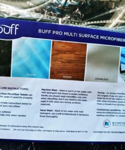 MW Pro Multi-Surface Microfiber Towel – 12 Pack | Premium Cleaning Cloth | Clean, Dust, Polish, Absorb | Large 16"x16" (Black) Black 24 81wh53kMZsL