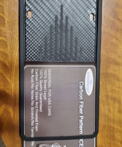 Intermerge License Plate Frames, 2 Pack, Universal US Car Black TPU Bracket Holder. Rust-Proof, Rattle-Proof, Weather-Proof with Drainage Holes Car Accessories 42 81wiq3xa8TL