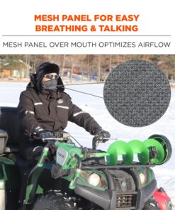 Ergodyne - 6823 Black Wind-Proof Hinged Balaclava Face Mask (16823) 33 81wk220ohsL