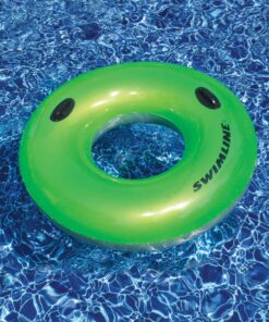 48" Water Sports Inflatable Bright Green Swimming Pool Inner Tube Ring Float 3 81wkrNaRIgL