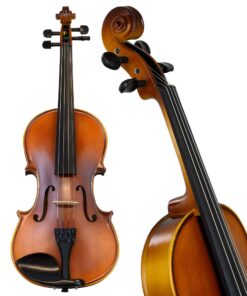 Bunnel Premier Violin Clearance Outfit 4/4 Full Size - Carrying Case and Accessories Included - Solid Maple Wood and Ebony Fittings By Kennedy Violins 4/4 (Full) 31 81wlua8gx3L 1