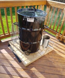Pit Barrel Cooker Classic Package - 18.5 Inch Drum Smoker | Porcelain Coated Steel BBQ Grill | Includes 8 Hooks, 2 Hanging Rods, Grill Grate and More 64 81wnF2hJ7AL