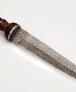 GladiatorsGuild 2607 Custom Handmade Damascus Steel Roman Gladius Sword Dagger Knife Short Sword Red Wood Handle (Replica) 29 81wnJWnSMaL