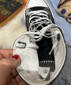 Xpand No Tie Shoelaces System with Elastic Laces - One Size Fits All Adult and Kids Shoes White 32 81wpABJmAxL