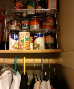 Deco Brothers Stackable Cabinet Shelf Organizer, 2 Pack, Chrome 45 81wpR6YJGPL