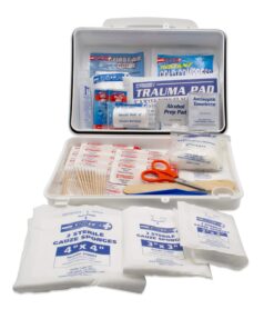 Rapid Care First Aid 661755 16 oz Eye Wash Station with First Aid Kit (166 Piece for 25 Person), OSHA/ANSI & FDA Compliant, Wall Mountable, 17" x 10 3/8" x 3 1/2" 8 81wsl0LazOL