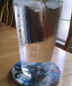 Thirstystone Monterey Bay 4 Pack Round Absorbent Stone Coasters with Protective Cork Backing Manufactured in the USA Artistic Absorbent Easily Wipes Clean 27 81wstsqfbNL