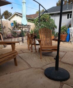 Best Choice Products Folding Adirondack Chair Outdoor Wooden Accent Furniture Fire Pit Lounge Chairs for Yard, Garden, Patio w/ 350lb Weight Capacity - Brown Natural 53 81wt0DL3EmL