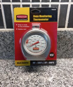 Rubbermaid Commercial Products Stainless Steel Monitoring Thermometer for Oven/Grill/Meat/Food, 60-580 Degrees Fahrenheit Temperature Range, Easy to Read Food Thermometer For Cooking Oven/Grill/Smoker Thermometer 30 81wt99kvszL