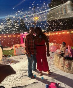 Froggy's Flakes Snow Machine Fluid, Extra Dry Formula Snow Fluid with 30 Feet Float/Drop, 1 Gallon 17 81wtC3qE GL