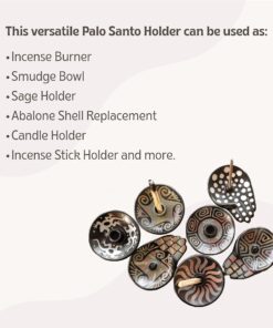 Luna Sundara Authentic Peru Pottery Palo Santo Stick Holder and Incense Holder Includes 5 Palo Santo Sticks Handmade Ceramic Smudge Bowl Sage Holder Palo Santo Holder (Apricot) Apricot 17 81wu0slBdIL