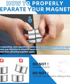 40x20mm Super Strong Neodymium Magnet, Powerful Block Magnet Disc, Permanent Rare Earth Magnets for Fridge Office Science Building Teaching and Craft, Strong Magnets Heavy Duty - One Piece 1 Pack 11 81wwu5Se5wL