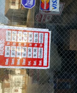 Cosco Sign Kit, Business Hours, 8 x 12 Inches (098071) 10 81wxSFV2nUL