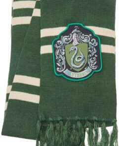 Harry Potter Slytherin Patch Knit Scarf, OSFM, Green 11 81wxf26OQL